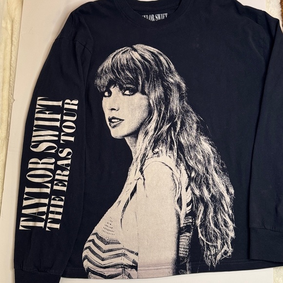 Taylor Swift Tops - Taylor Swift The Eras Tour Long Sleeve T-shirt, 100% Cotton- size L